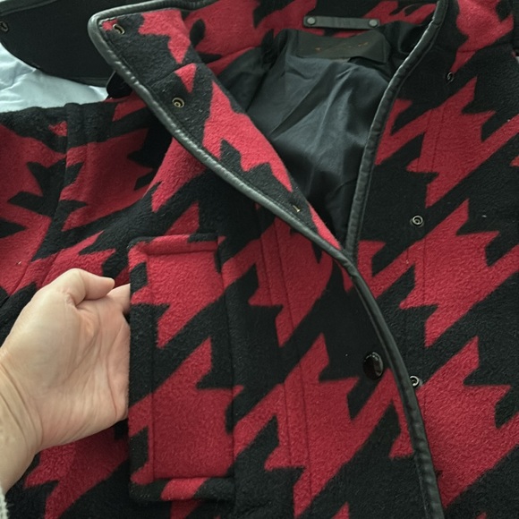 Coach Leather-Trimmed Hooded Coat. - Picture 9 of 16